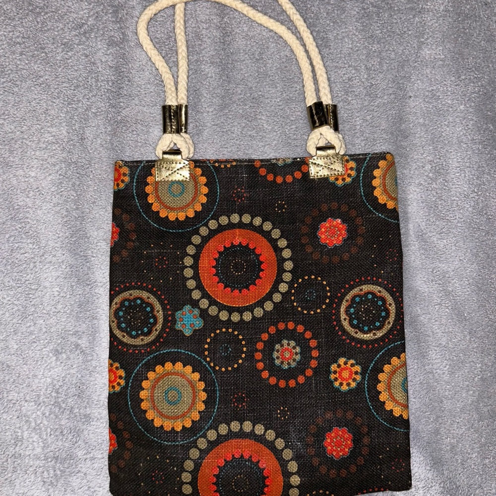 Vintage old navy  Chic Multicolor Patterned Tote Bag